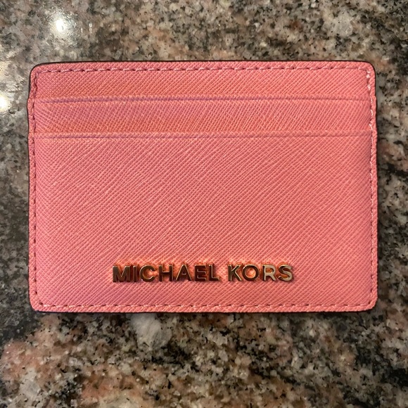 Michael Kors Accessories - Pink Michael Kors ID wallet